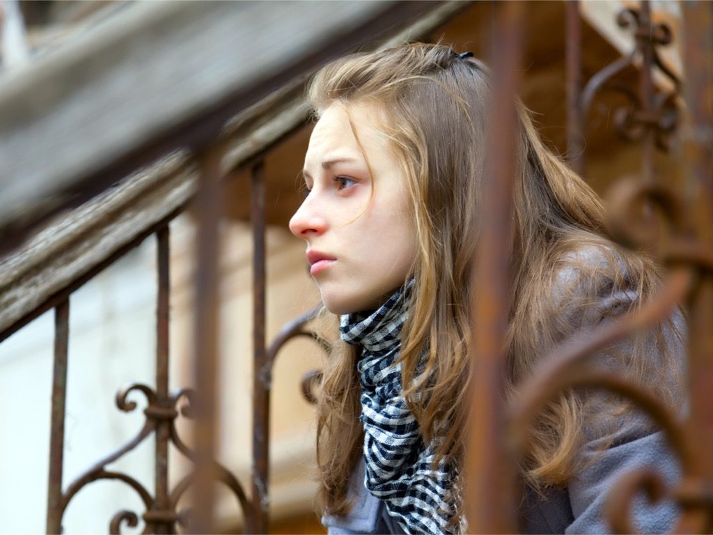Young depressed woman
